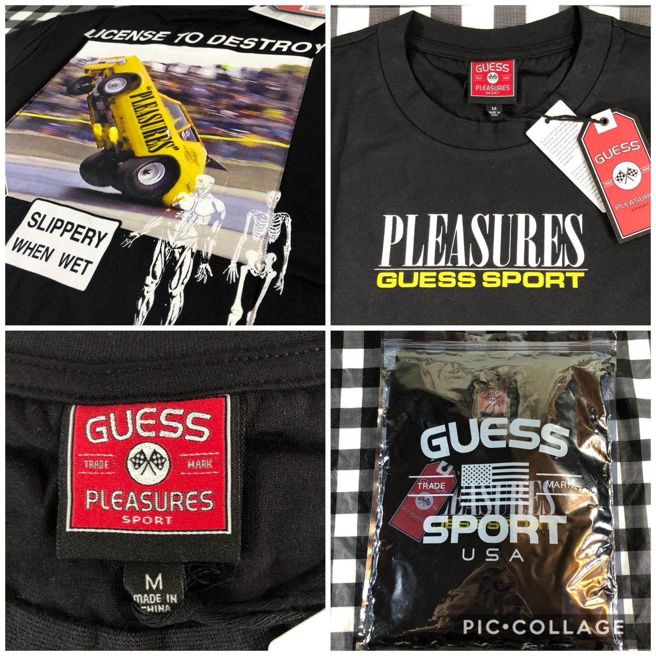 Pleasures X Guess Sport Racing License To Depop