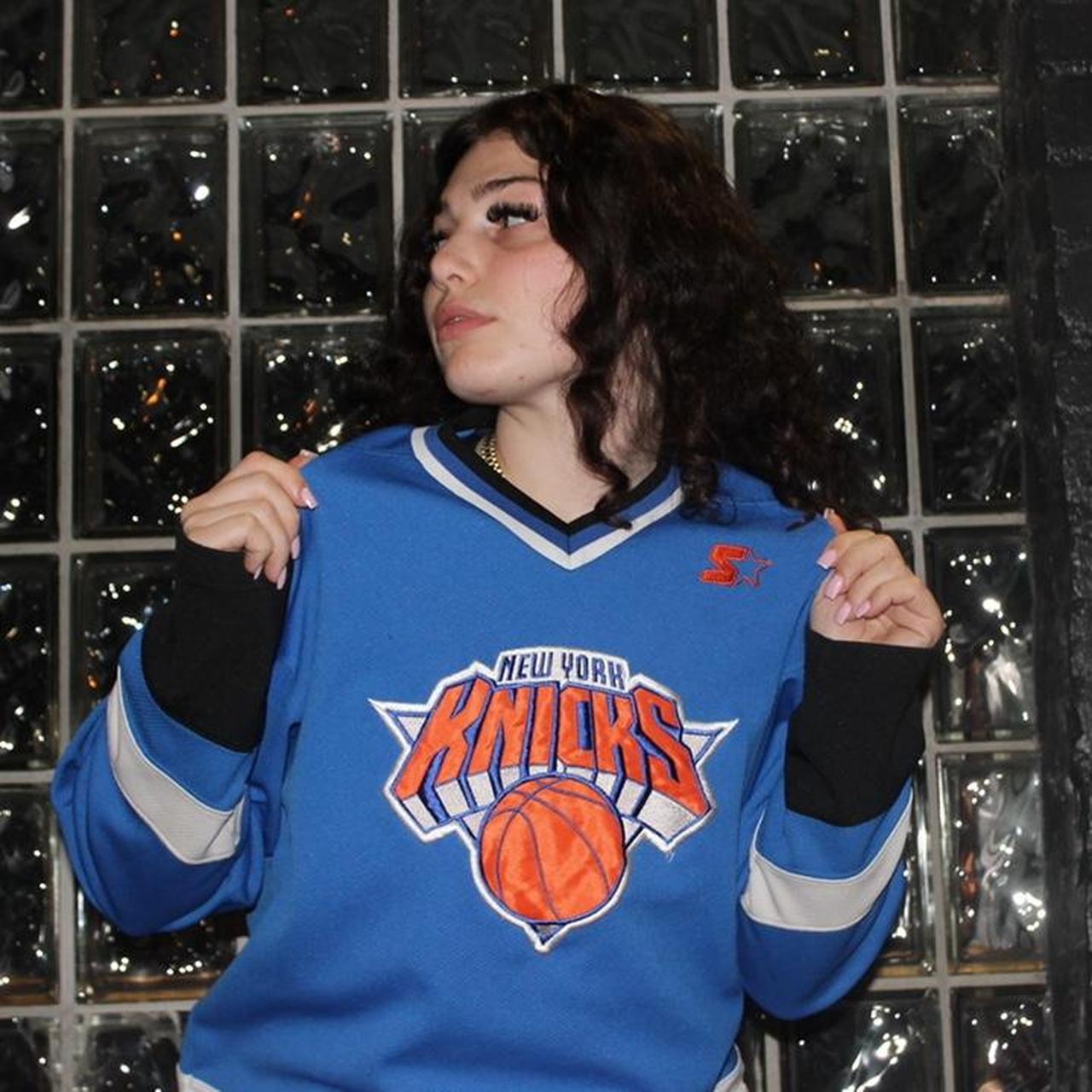 Starter New York knicks hockey jersey Pre owned - Depop