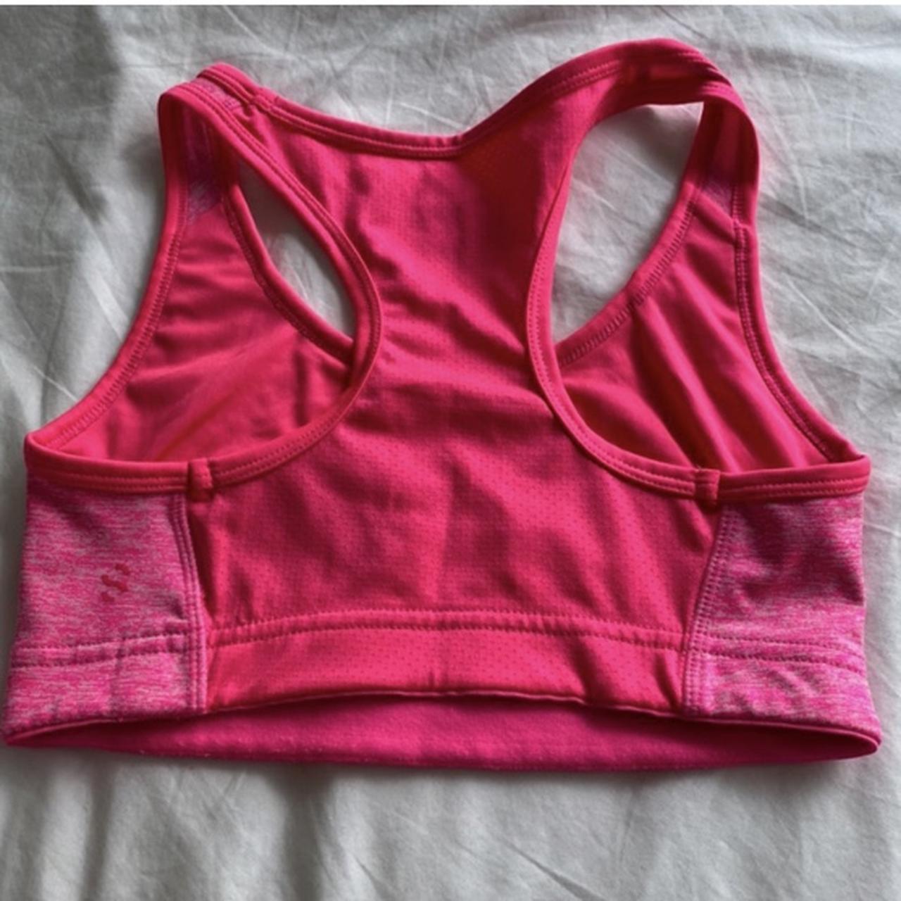 H&M sports bra in neon pink💕 Size XS Worn a handful - Depop