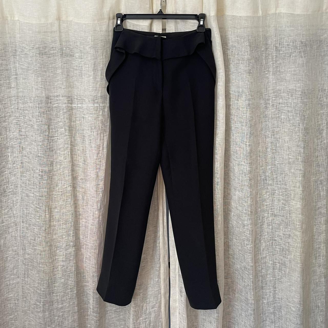 Miu Miu Women's Black Trousers | Depop