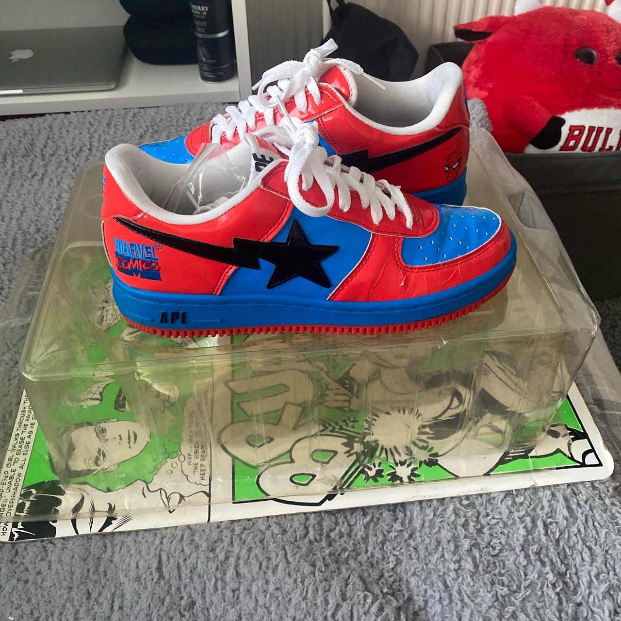 Bape sale spiderman shoes