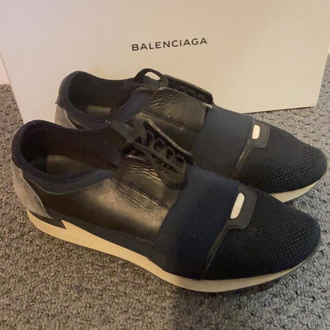 navy balenciaga runners