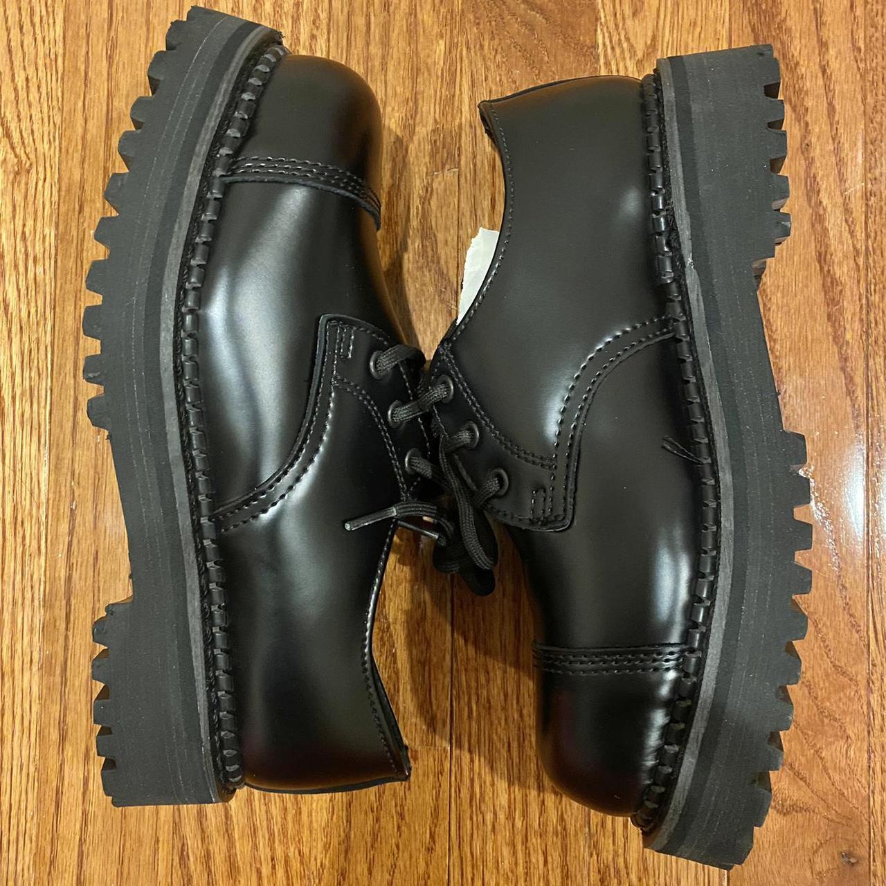 Demonia Riot03 Steel Toe Shoe. Made of real leather... Depop