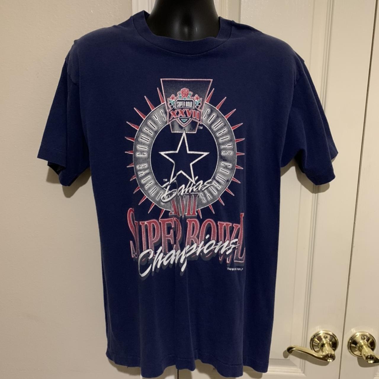 1993 Dallas Cowboys Super Bowl Champions Tee Single - Depop