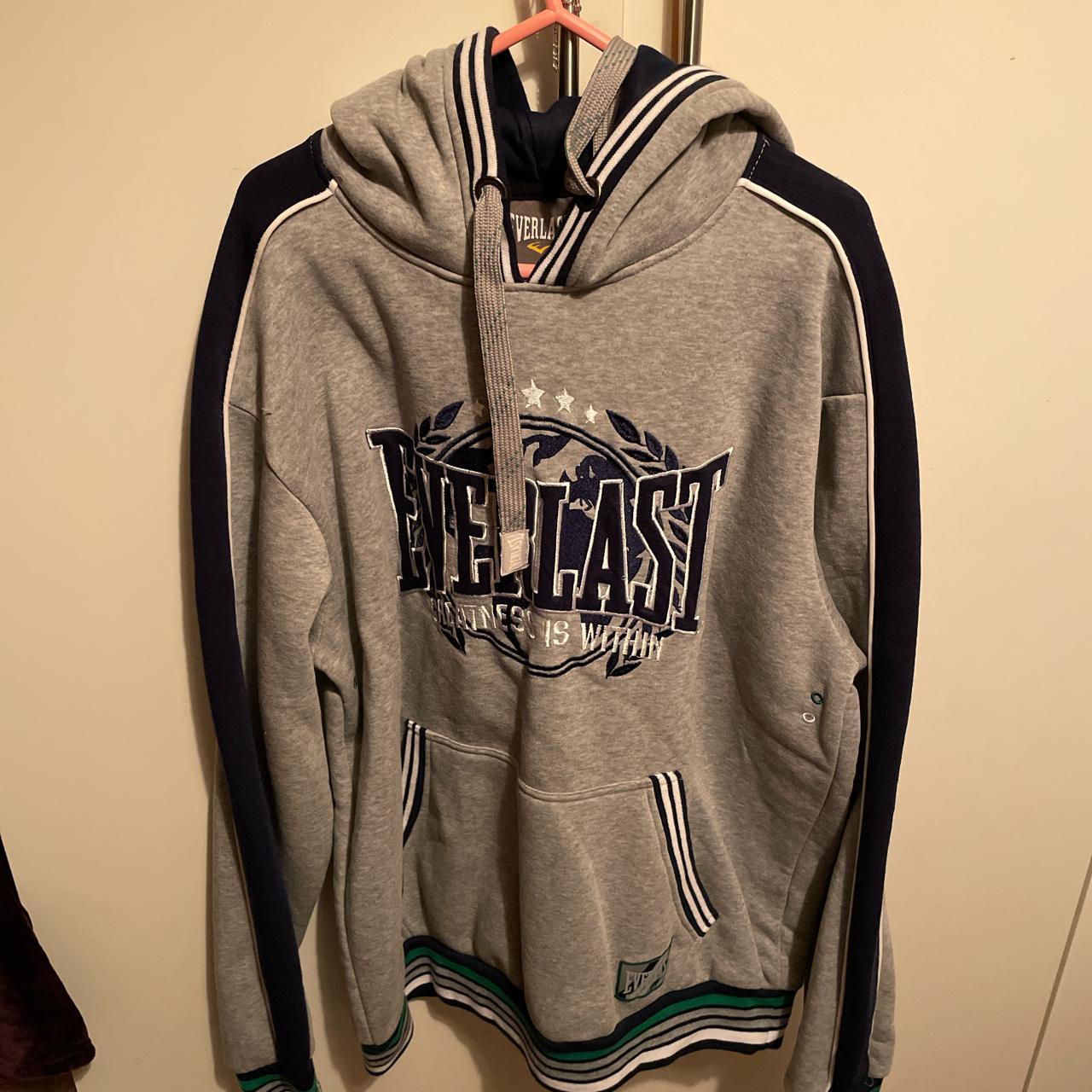 Everlast men’s grey hoodie Size Large Postage... - Depop