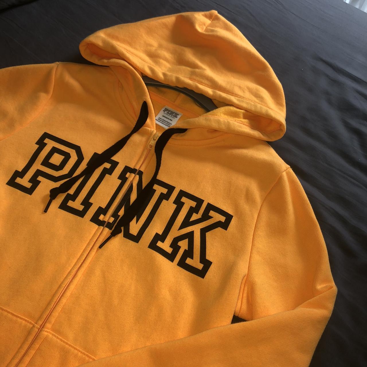 Victoria secret on sale pink yellow hoodie