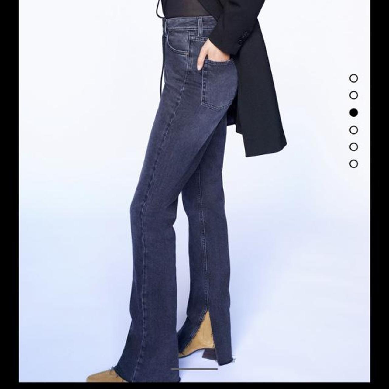 slim flared slit high rise z1975 jeans