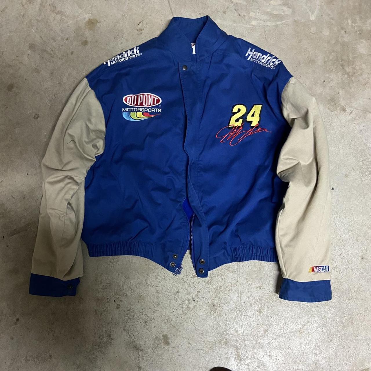 Vintage Jeff Gordon Nascar Bomber Racing Jacket this... - Depop