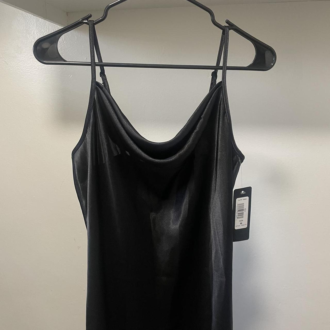 Product Image 2 - Bebe black satin dress. Spaghetti