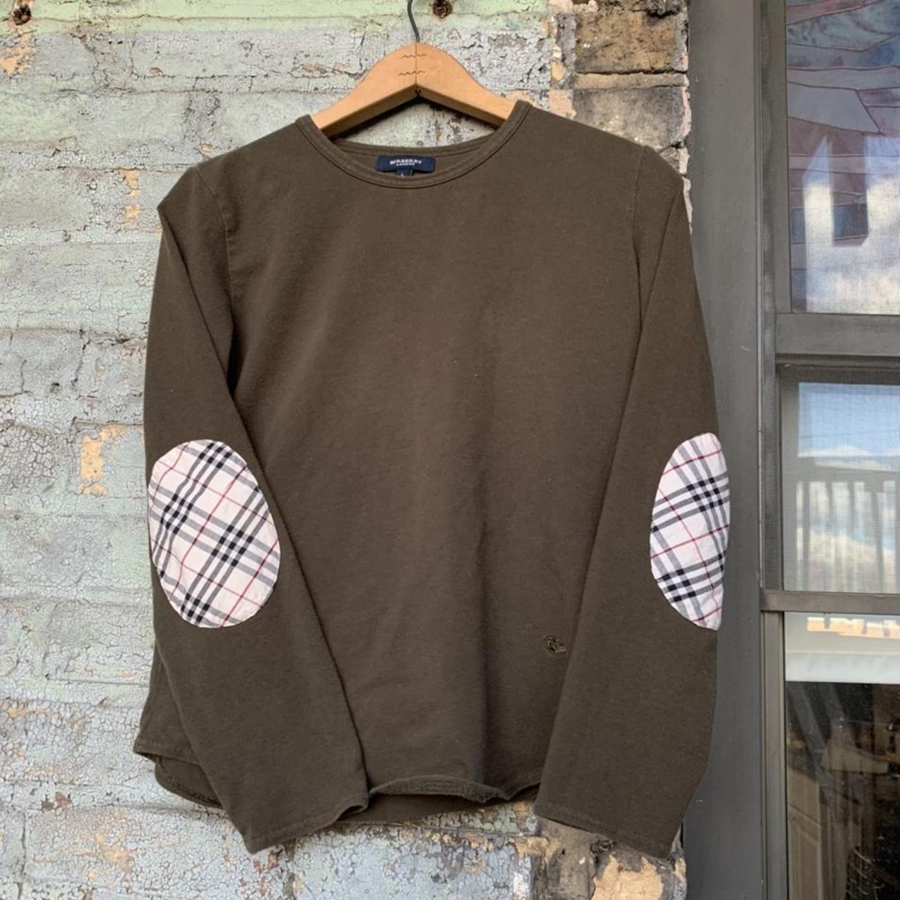 burberry elbow patch sweater