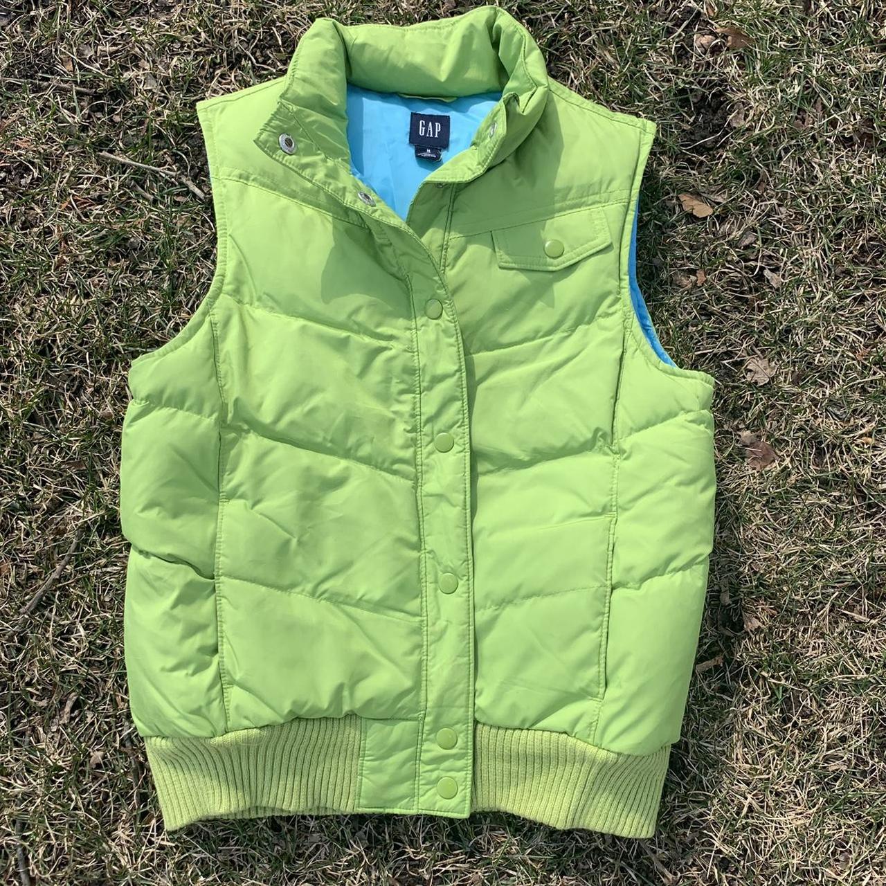 puffer vest green