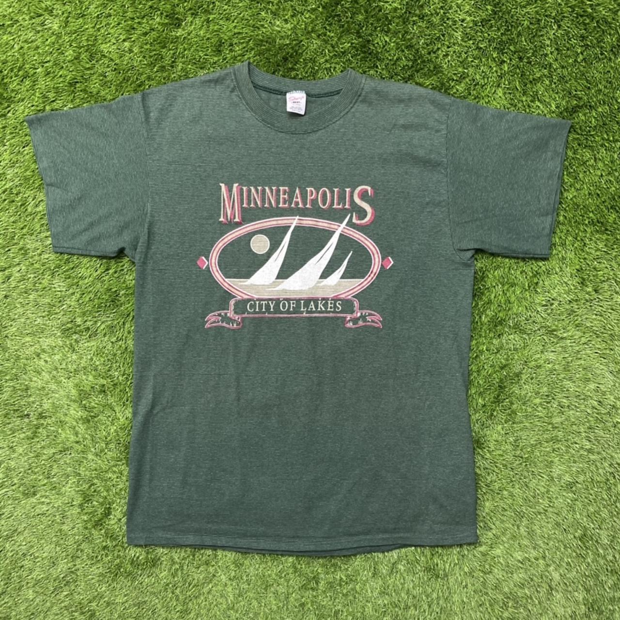Men's Green and Red T-shirt