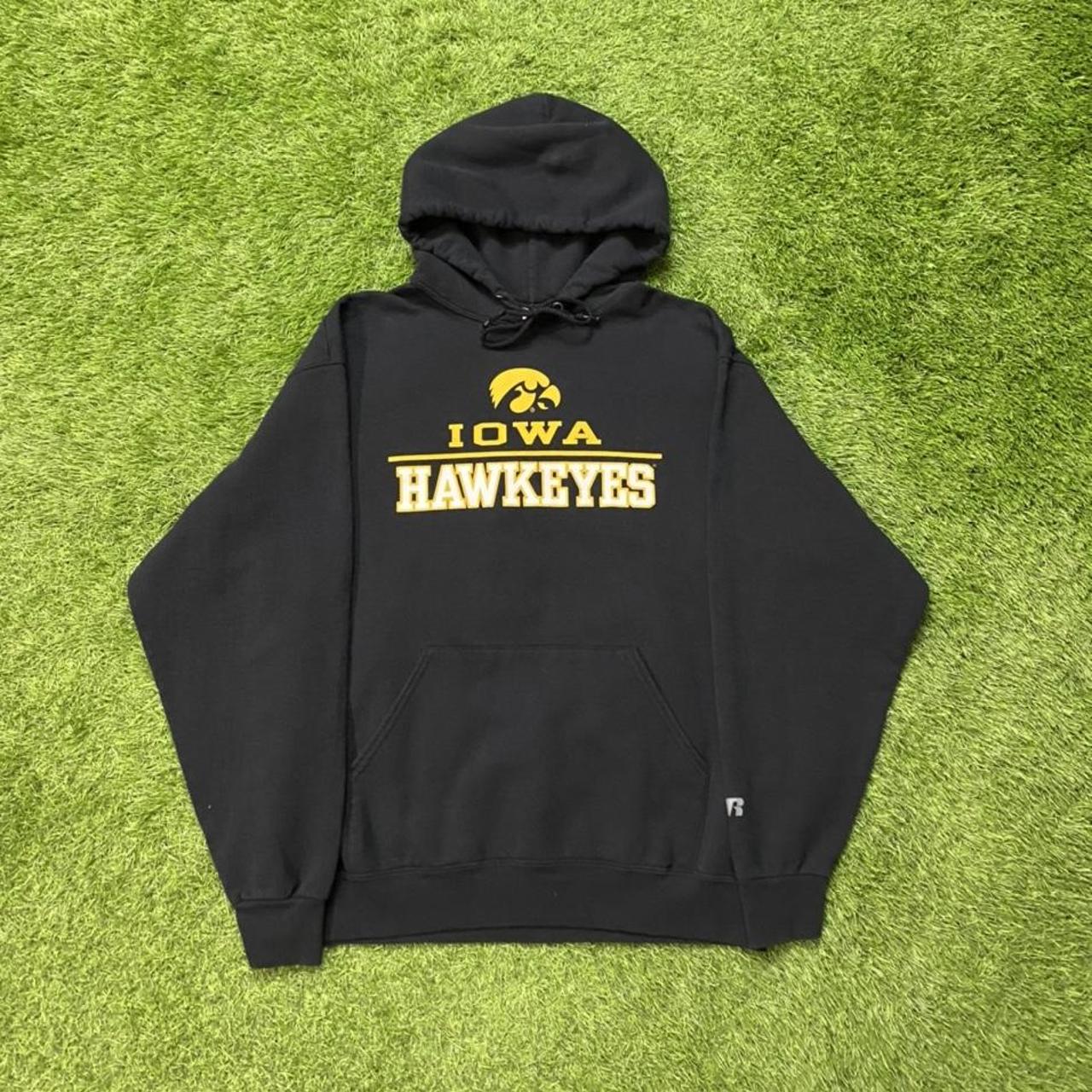 Russell Athletic Men's Yellow and Black Hoodie