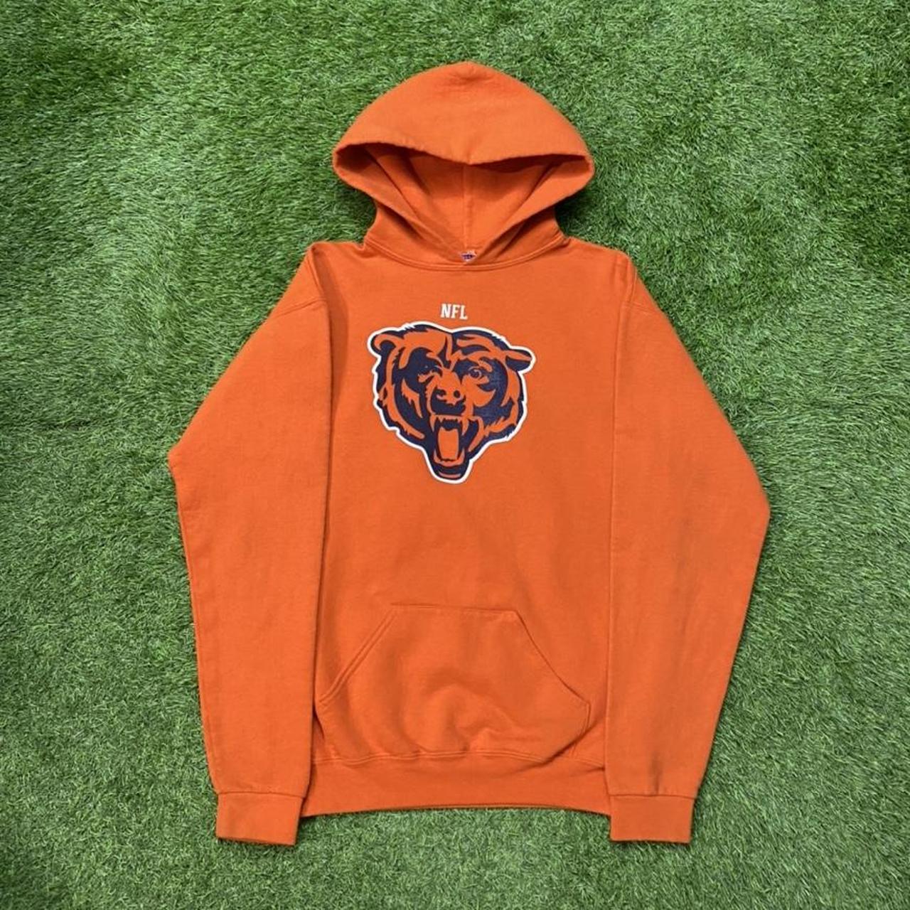 Youth Chicago Bears Navy/Orange Quarterback Sneak Pullover Hoodie