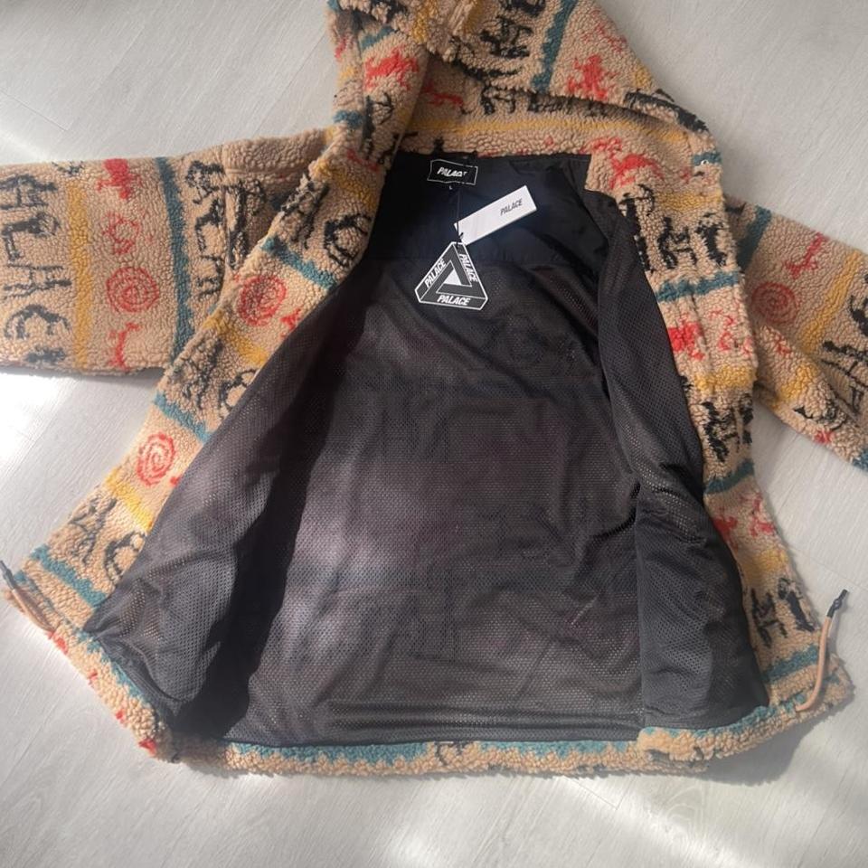 Palace Men's Tan and Black Jacket | Depop