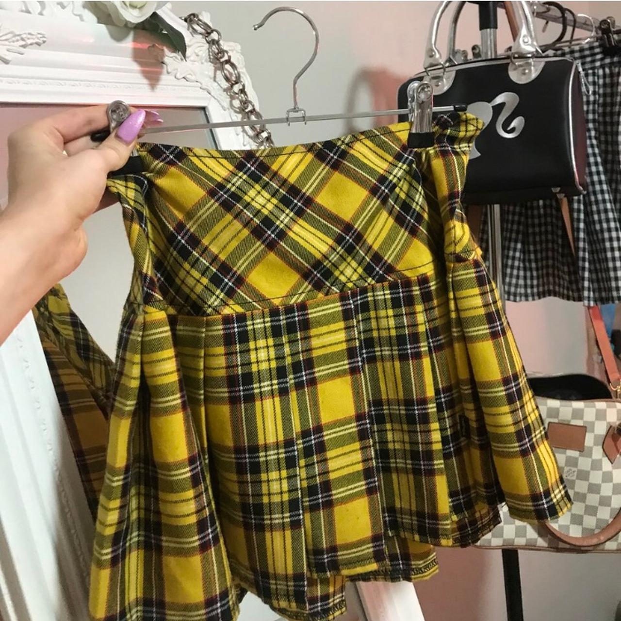 Tripp NYC Yellow plaid skirt 💛 REPOP Size M Depop