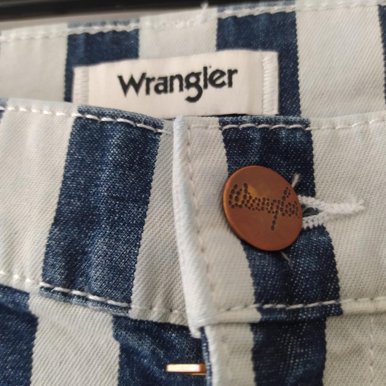 Wrangler 622 High Rise Flare Wanderer Stripe Jeans,... - Depop
