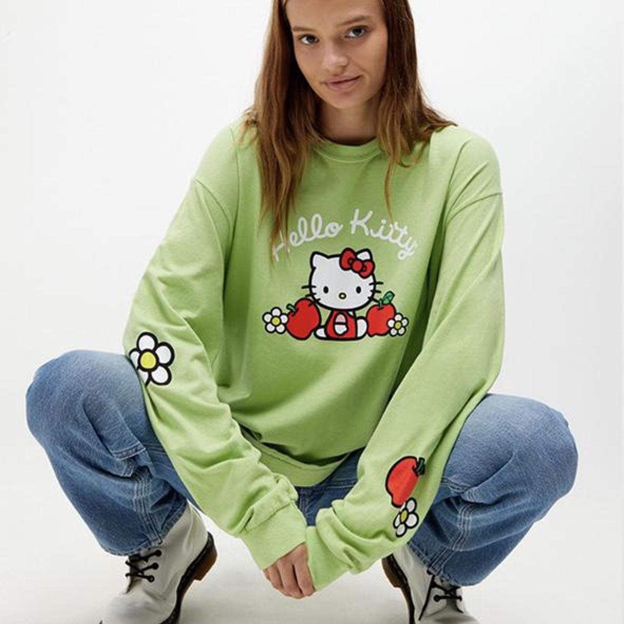 green hello kitty long sleeve shirt NWT never worn!... - Depop