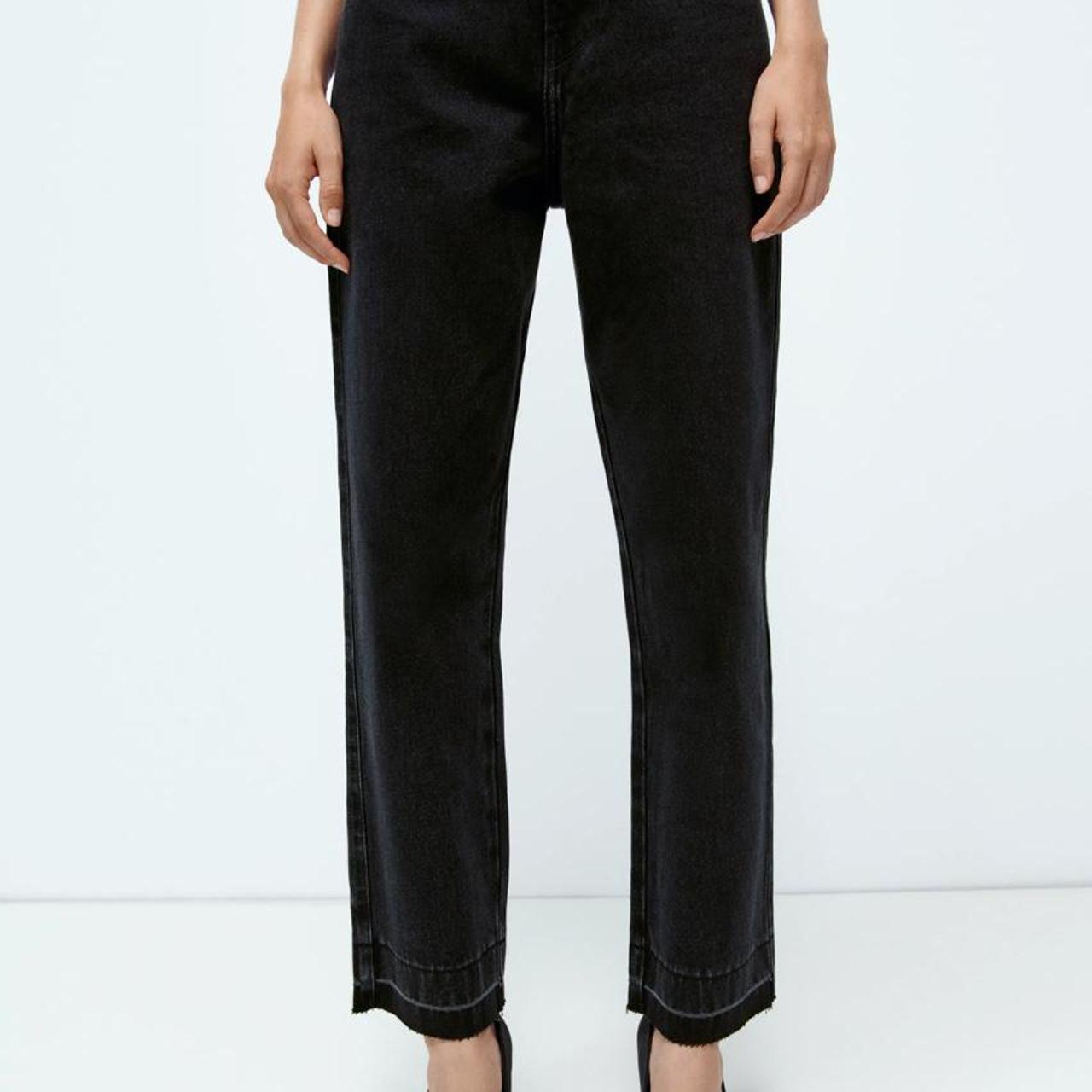 ZARA JEANS Z1975 STRAIGHT. Faded highwaist jeans... Depop
