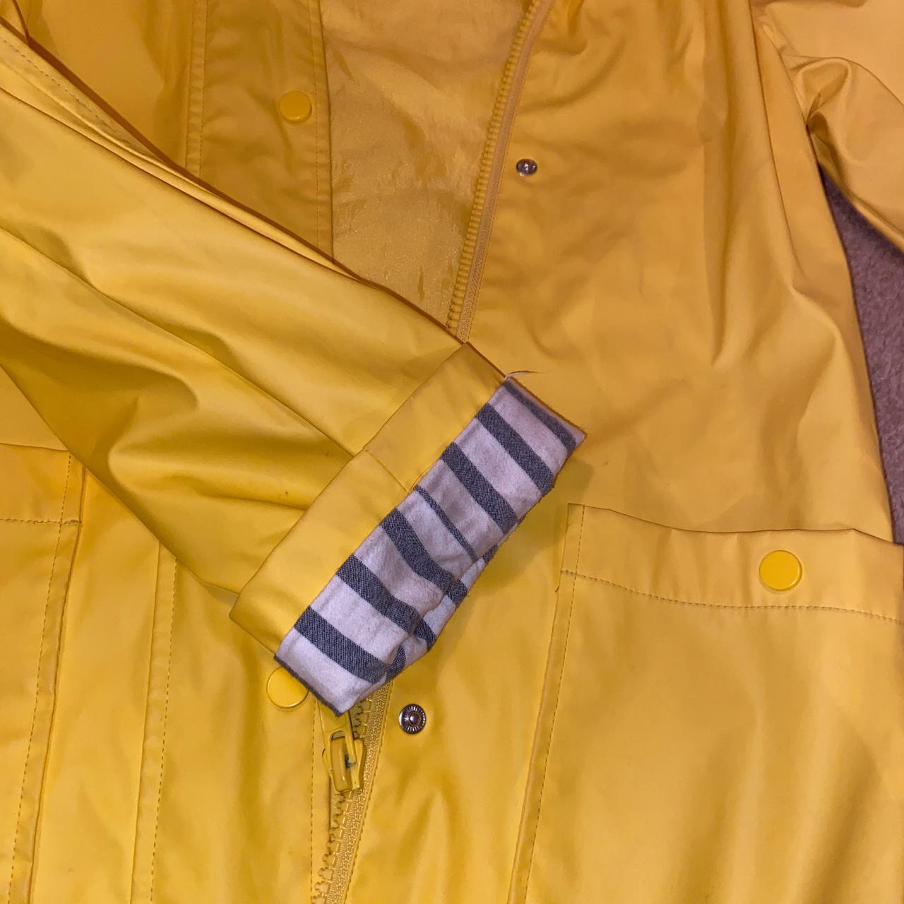 Yellow rain coat from topshop. #yellow #raincoat... - Depop