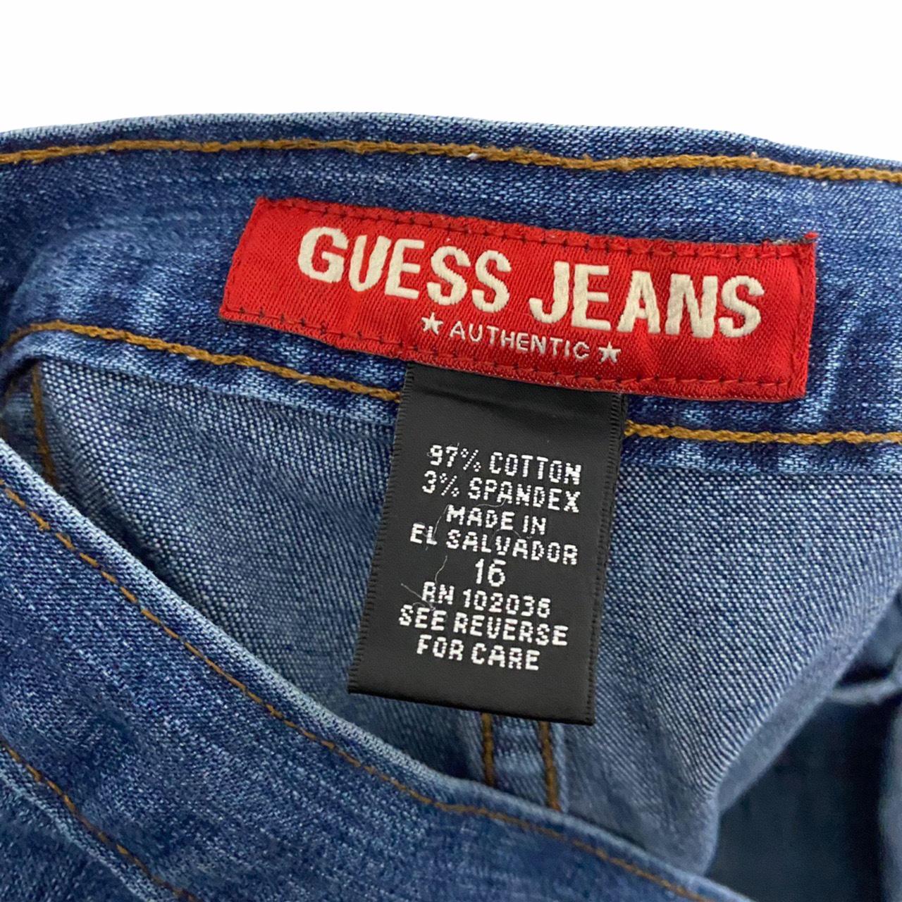 Vintage Guess Flare Jeans No back pockets Size 16... - Depop