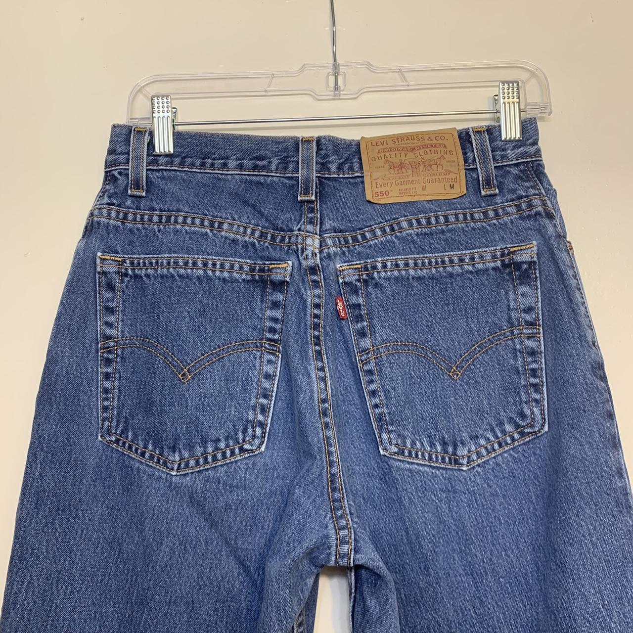 Vintage High Waisted Levis 550 Jeans Made In Usa Depop 