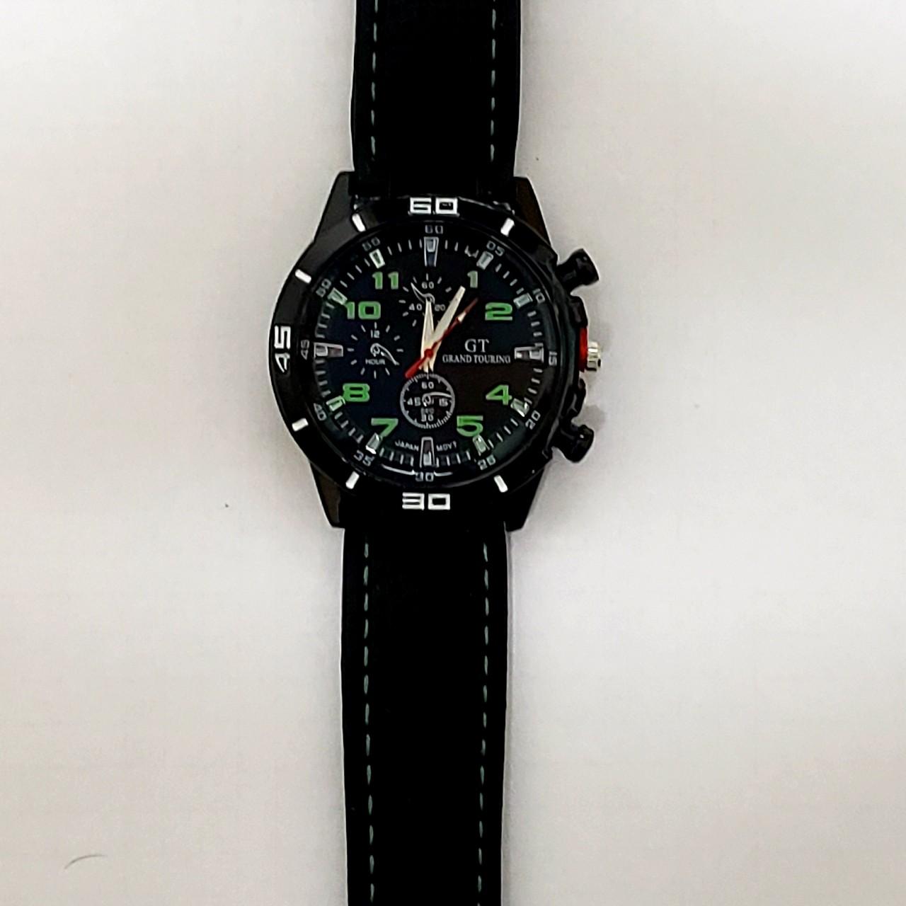 GT GRAND TOURING GREEN Silicone Band Quartz Depop