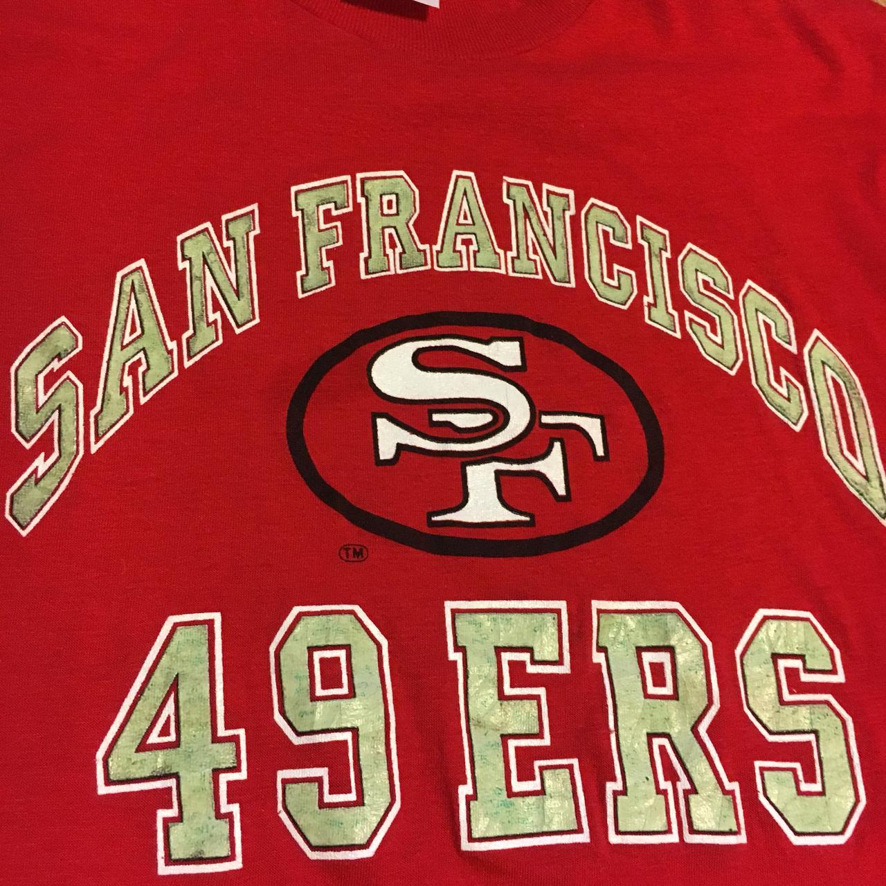 Vintage San Francisco 49ers Logo 7 T-shirt Shows - Depop