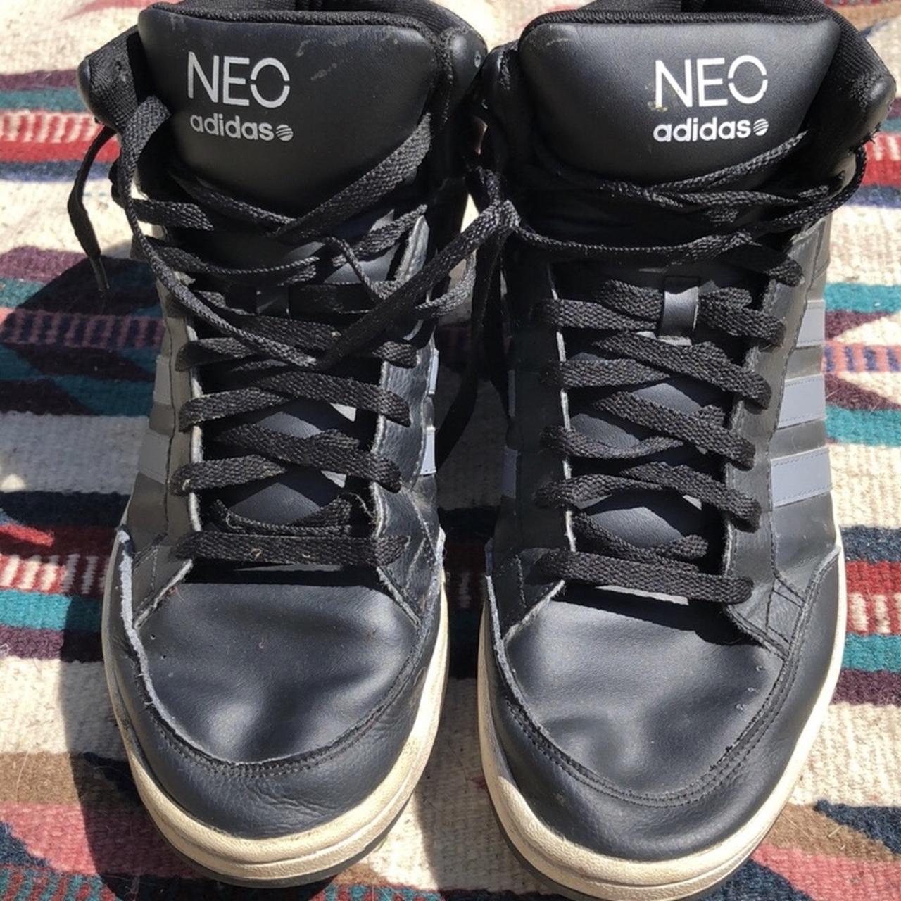 Beugel apotheker Scheur Like new condition Adidas high top NEO sneakers in... - Depop