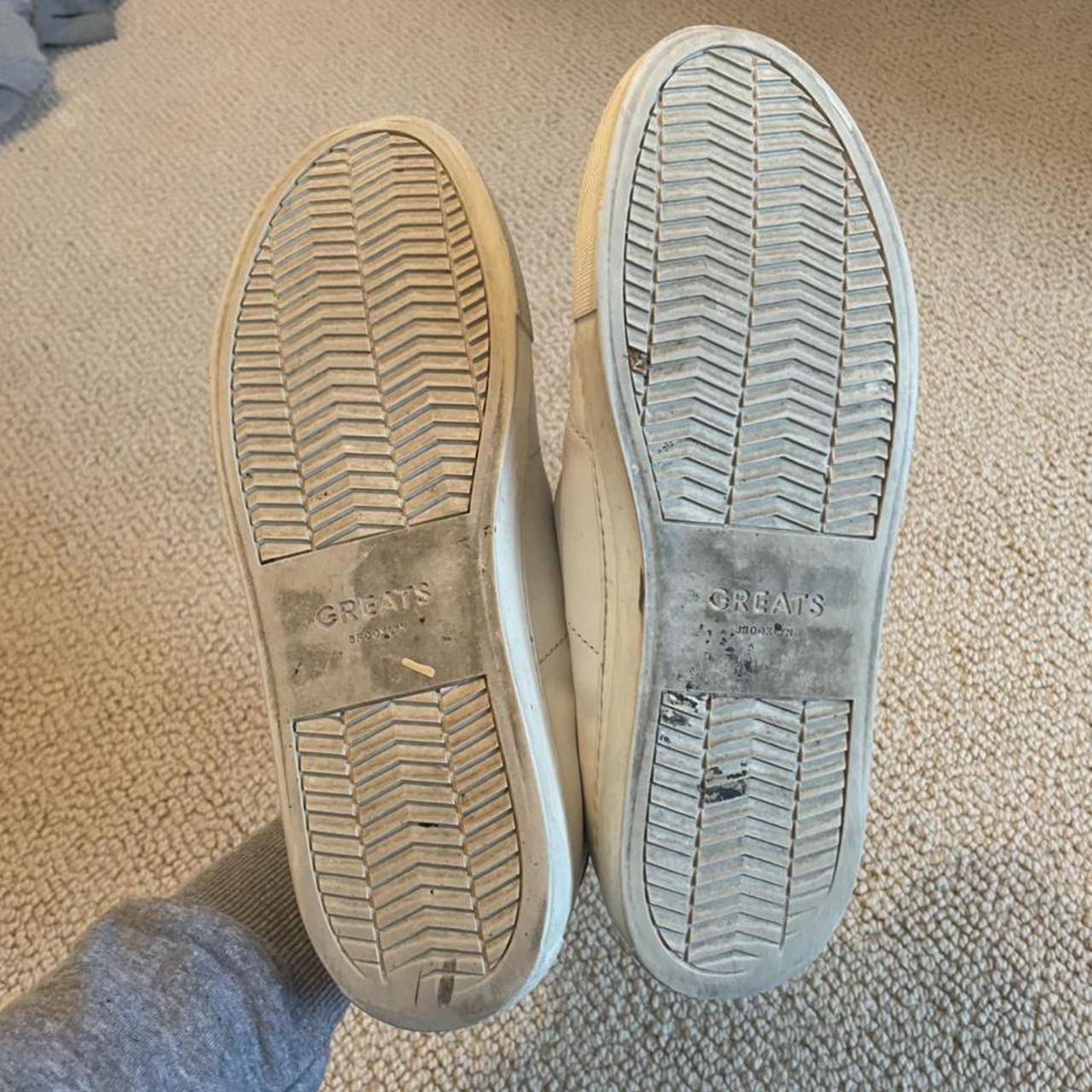 White GREATS brand shoes. Slight signs of wear.... - Depop