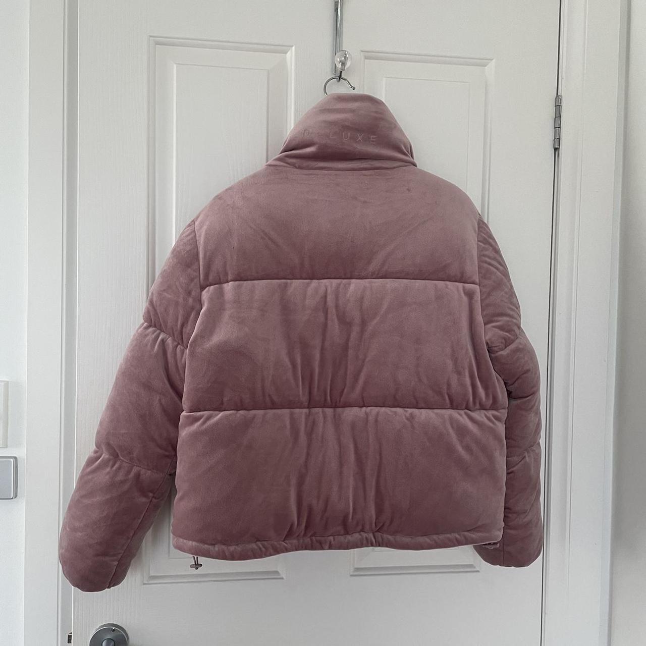 DECJUBA Velvet Puffer Jacket DUSTY PINK Size M