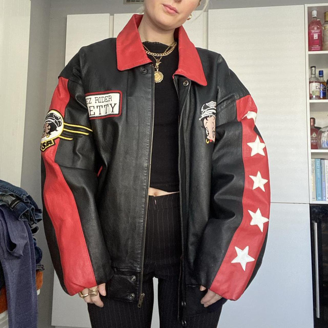 Thinking of selling my unreal Betty boop leather... - Depop