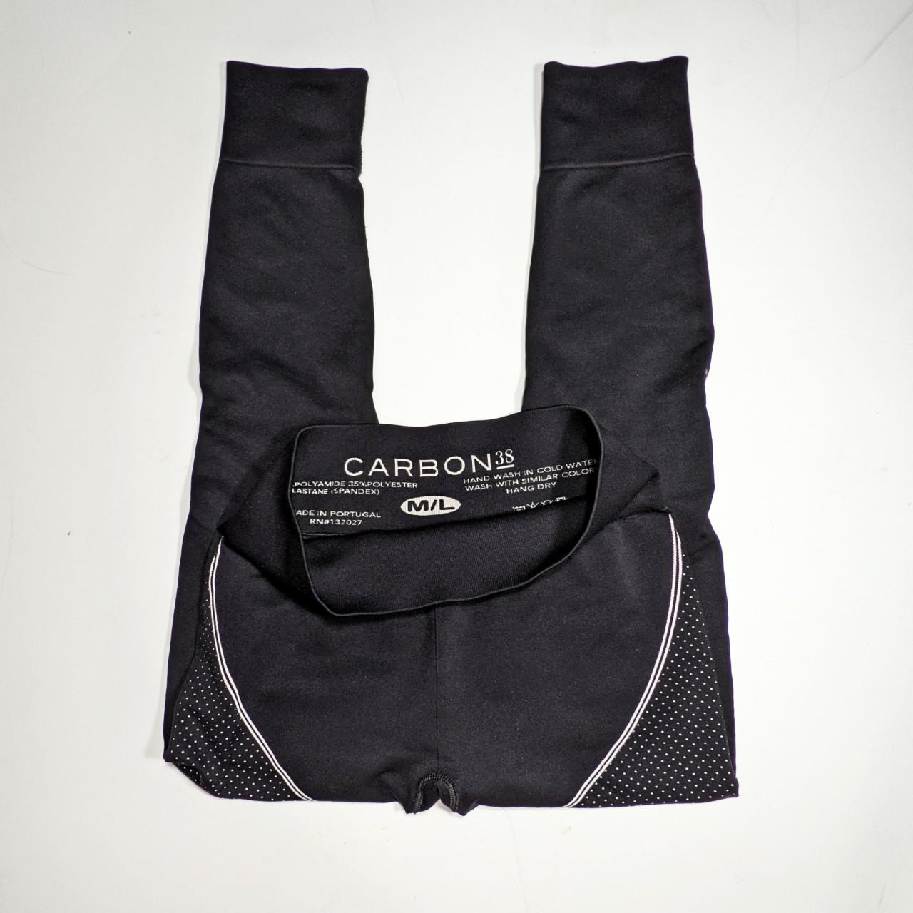 Carbon38 Black Yoga Pants Compression High Rise