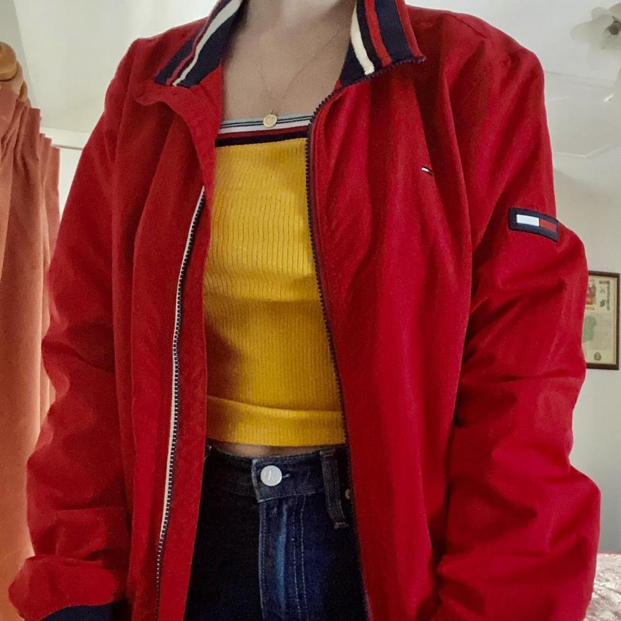 Tommy Hilfiger Women's Red Jacket | Depop