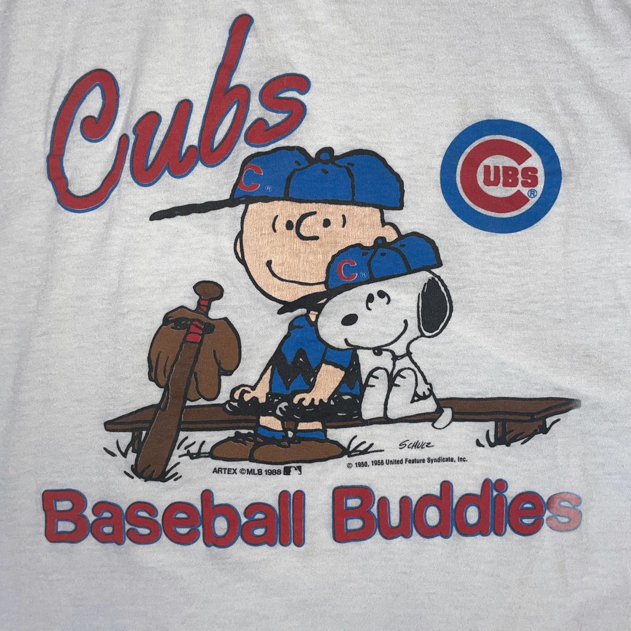 Snoopy Chicago Cubs MLB 1988 Vintage Tshirt