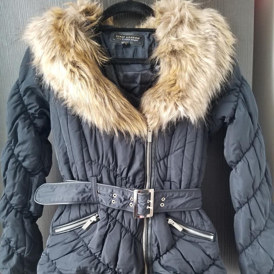 Lipsy faux shop fur puffer jacket