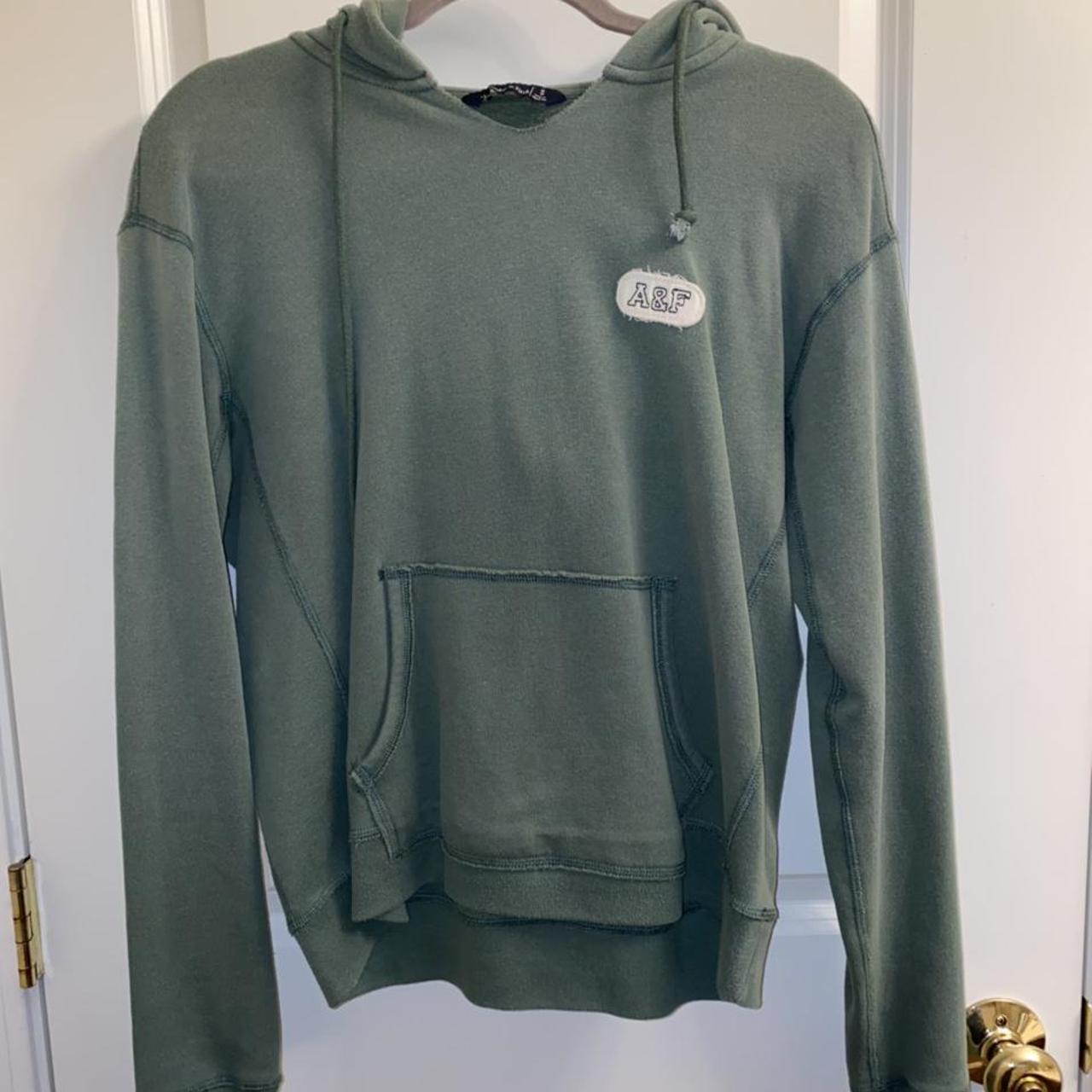 Abercrombie & Fitch Women's Green Sweatshirt | Depop