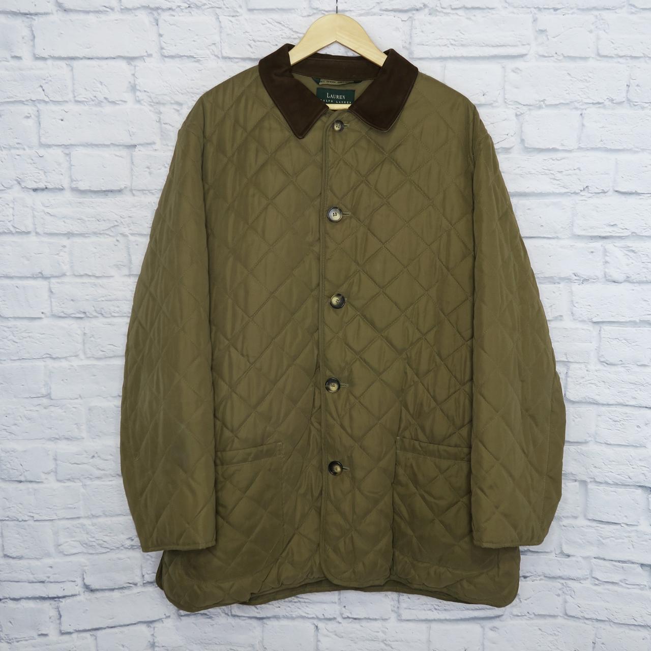 Polo Ralph Lauren Men's Green and Brown Jacket | Depop