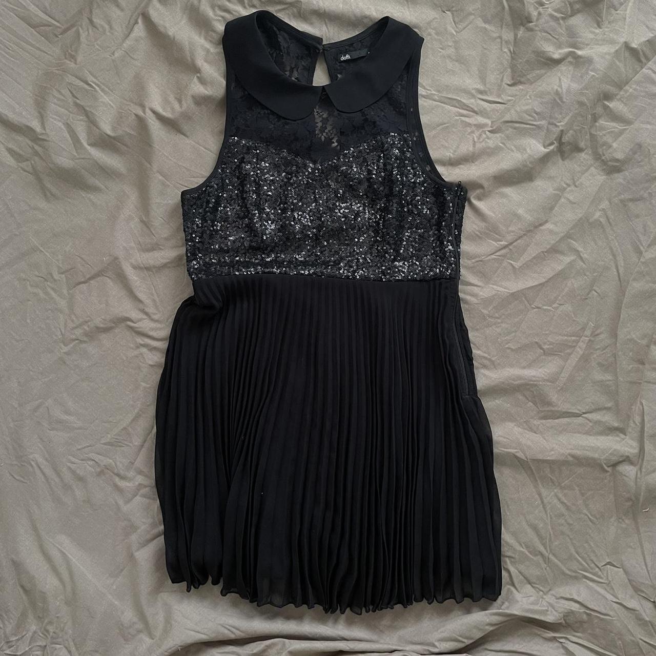 dress blue lace Puff Sleeve Premium Lace Midi Dress in Blue