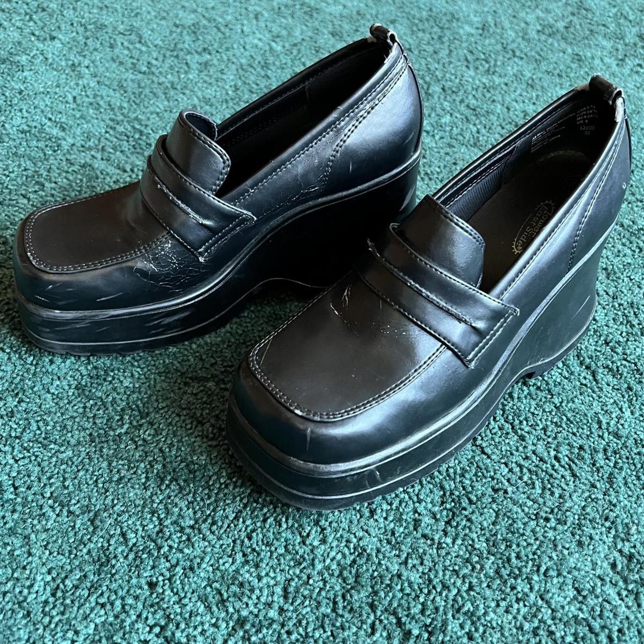 90's platform loafers