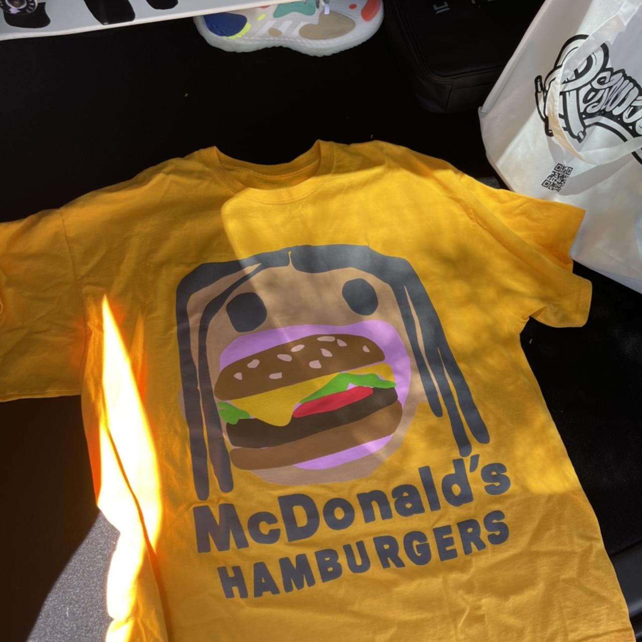 Travis Scott x CPFM 4 CJ Burger Mouth T-Shirt Gold (XL)