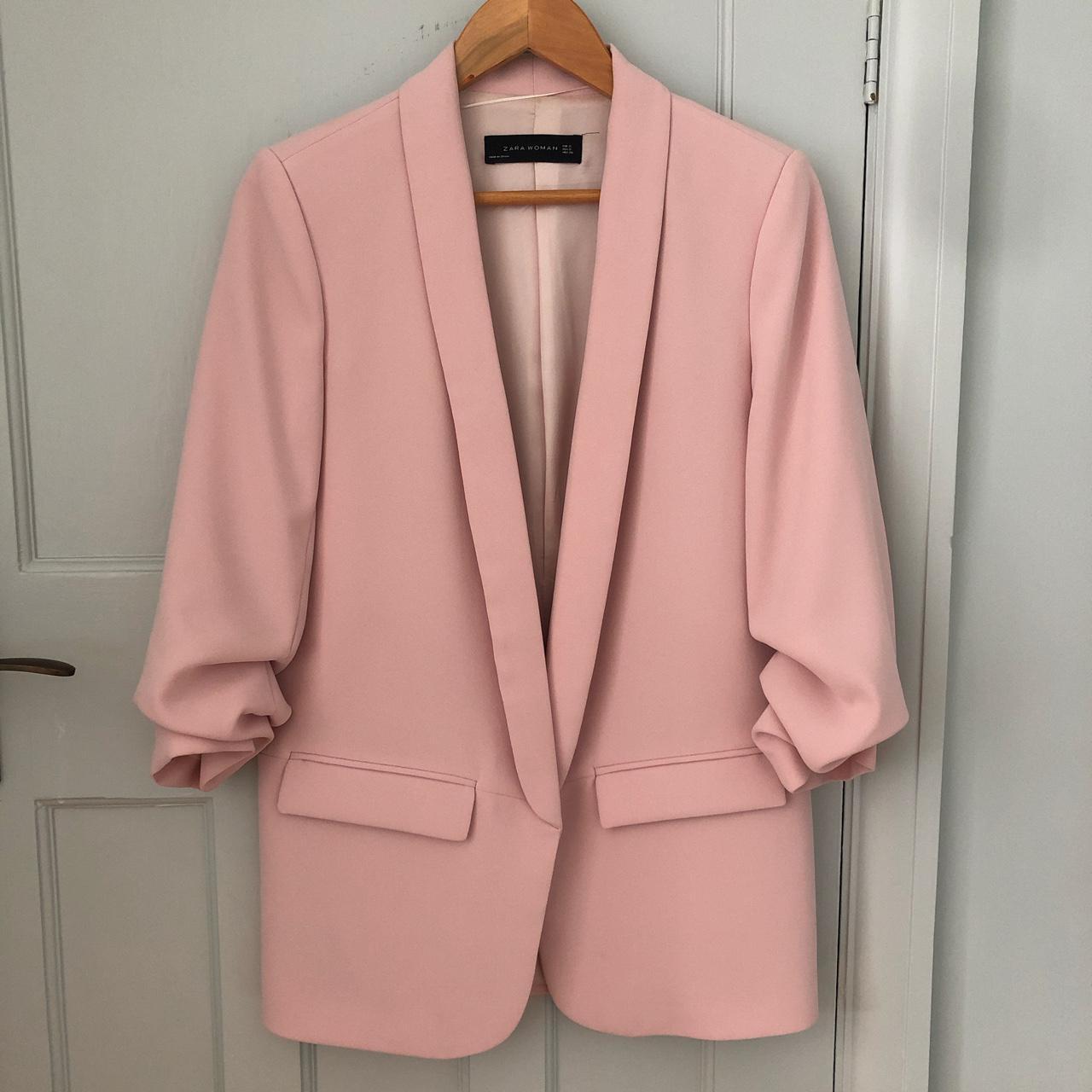 light pink jacket zara