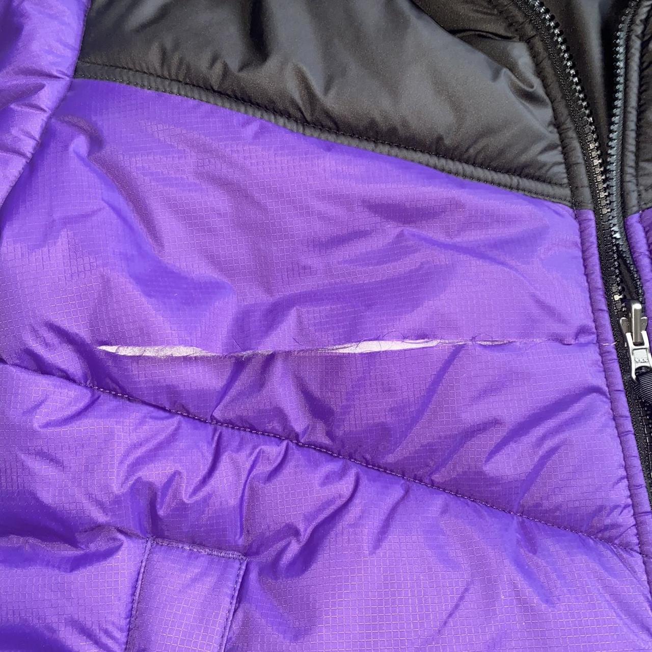 Purple and Black Saikuru The North Face Puffer... - Depop