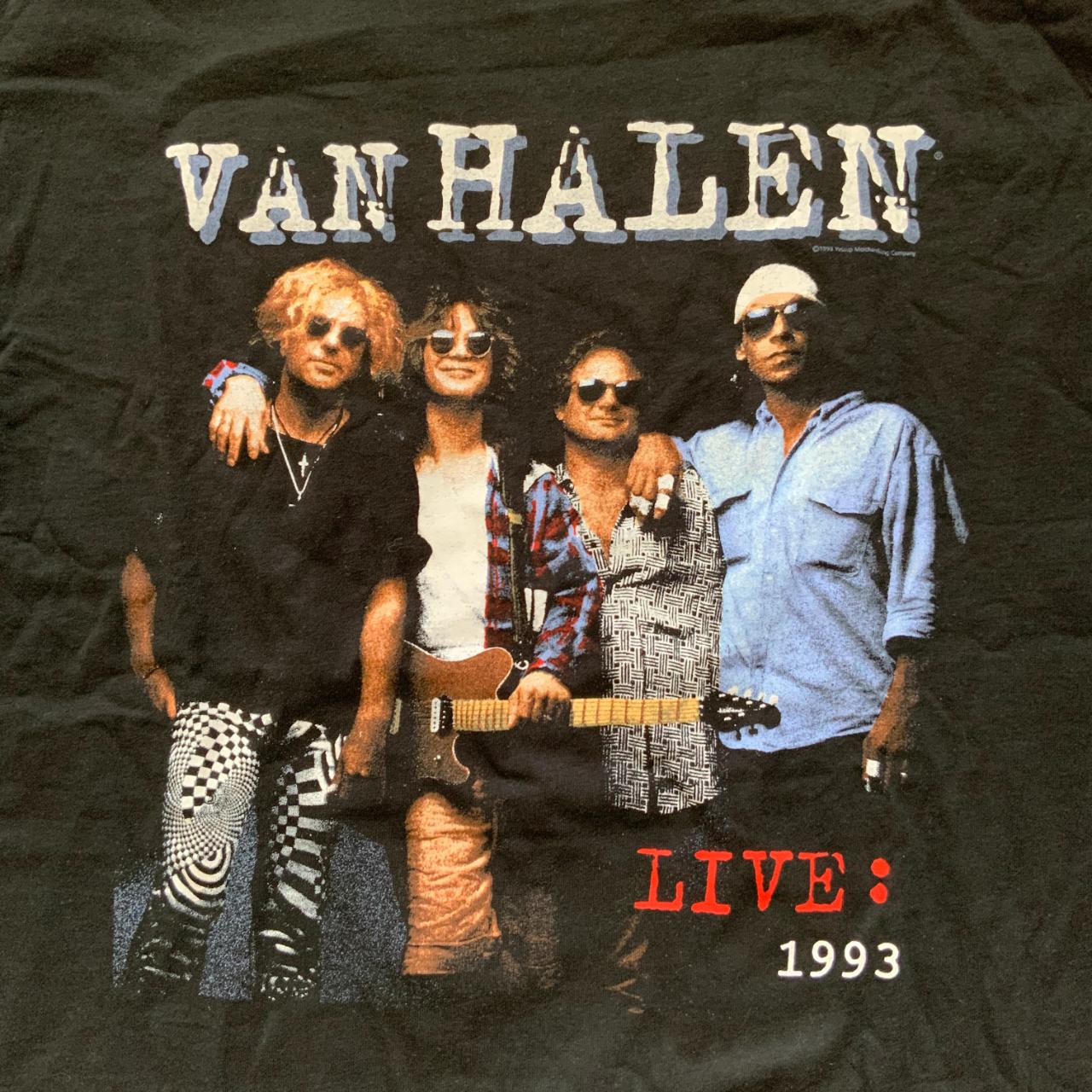 Vintage Van Halen t-shirt World tour 1993 From... - Depop