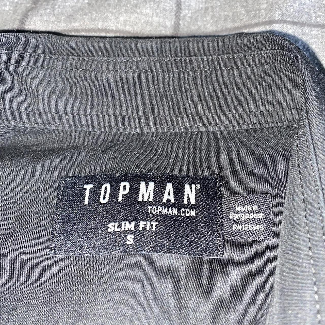 Topman Men's Black Shirt | Depop