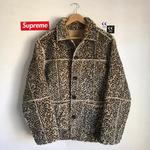 Supreme Reversible Faux Suede Leopard Coat.... - Depop