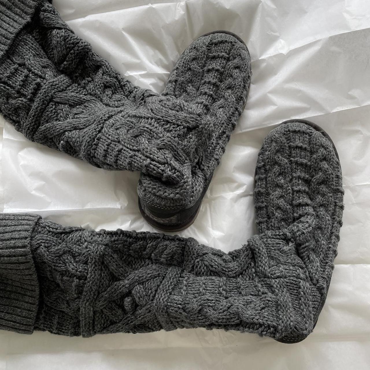 Ugg over the on sale knee cable knit boots