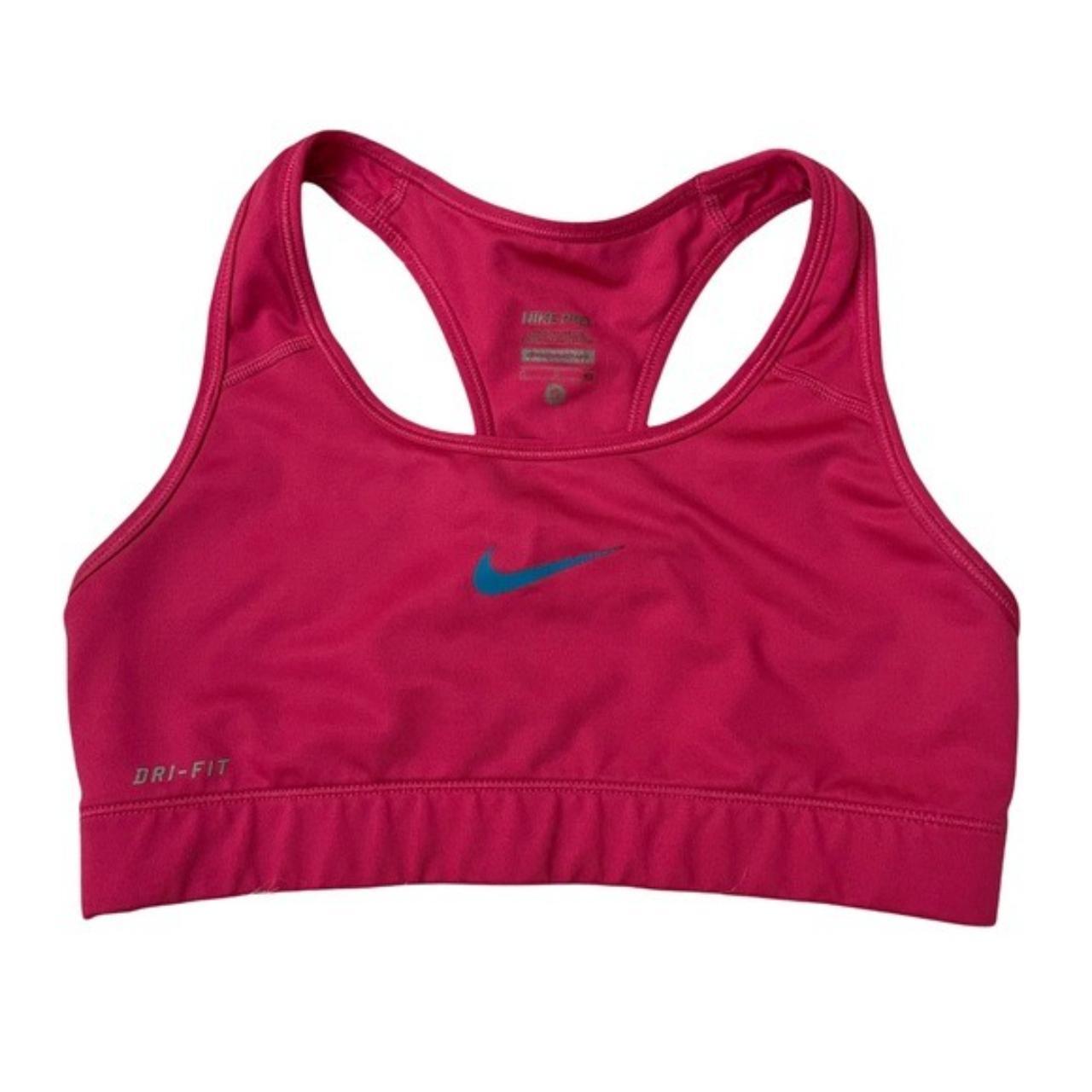 NIKE Swoosh Sports Bra, Pink, size Small Swoosh - Depop