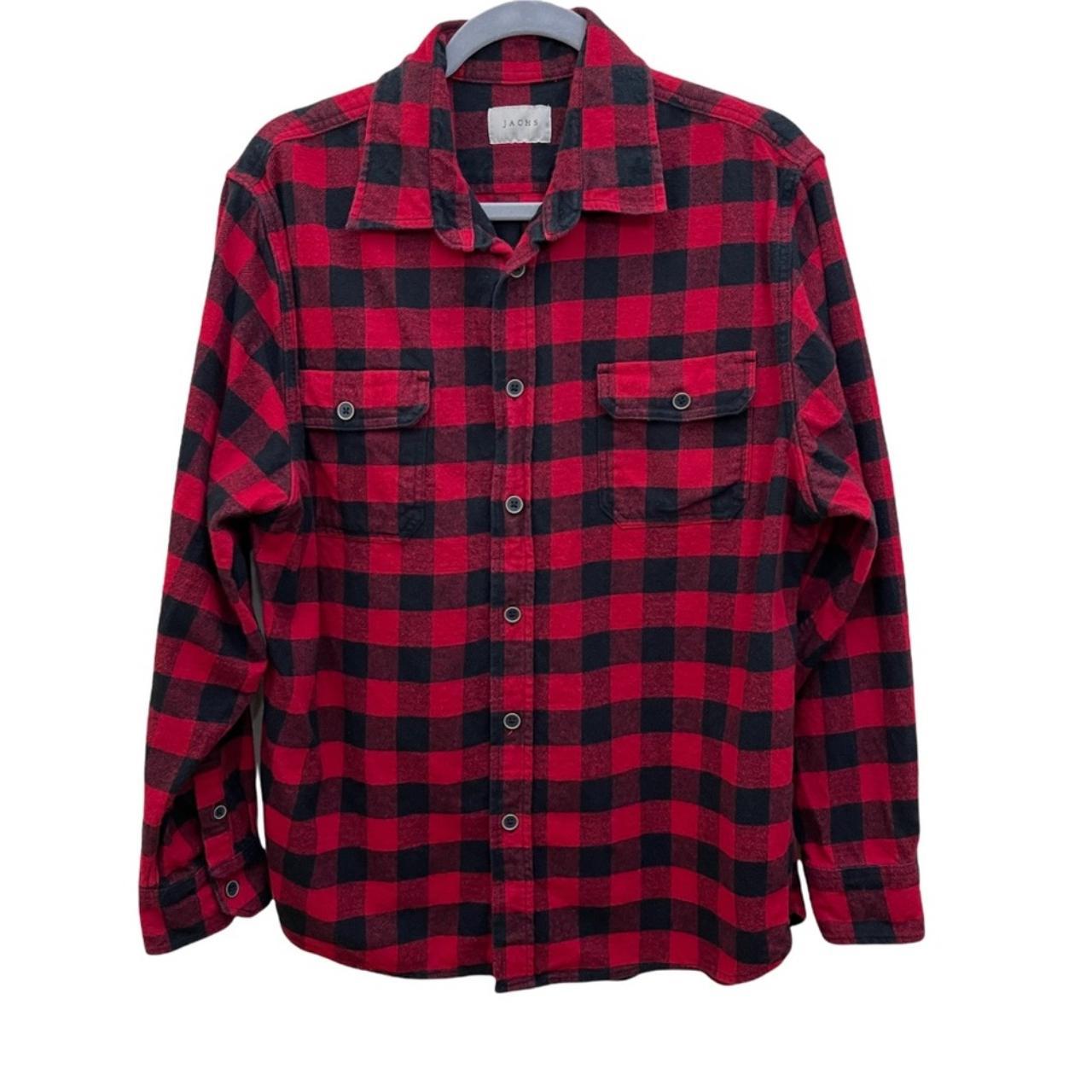 Jachs Cozy Cabin Flannel Button-up Shirt Plaid... - Depop