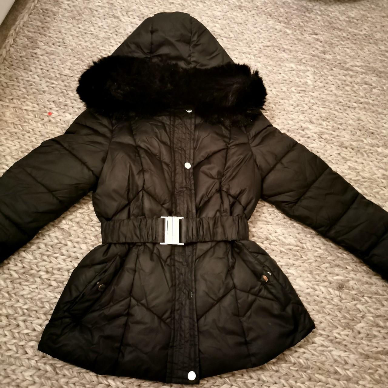 lipsy black puffer coat